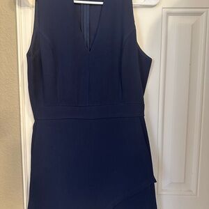 She + Sky Blue Asymmetrical Sheath Dress
